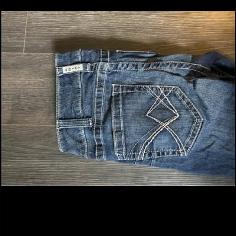 Ariat Black and White Patterned Denim